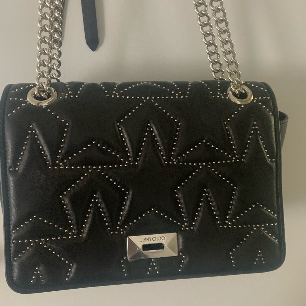Jimmy choo studded black purse